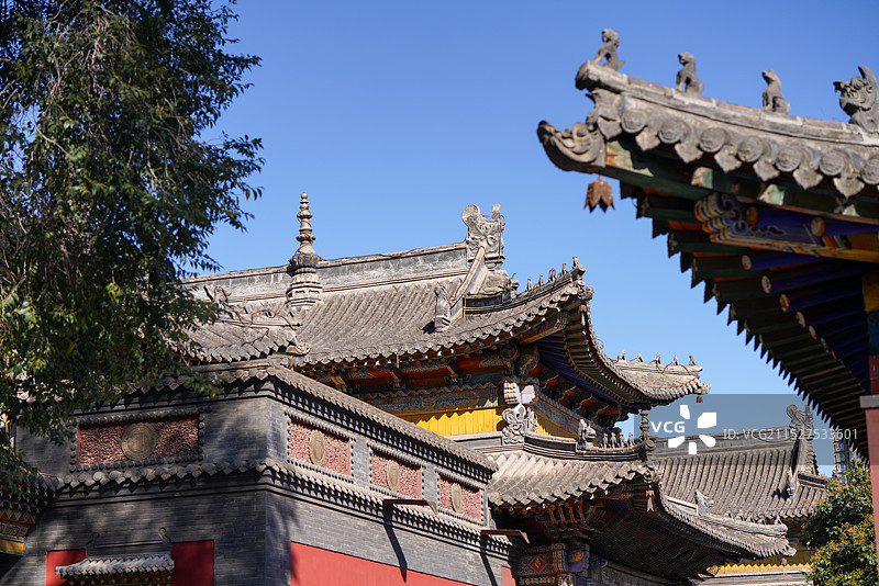 内蒙古 呼和浩特 五塔寺 金刚座舍利宝塔图片素材