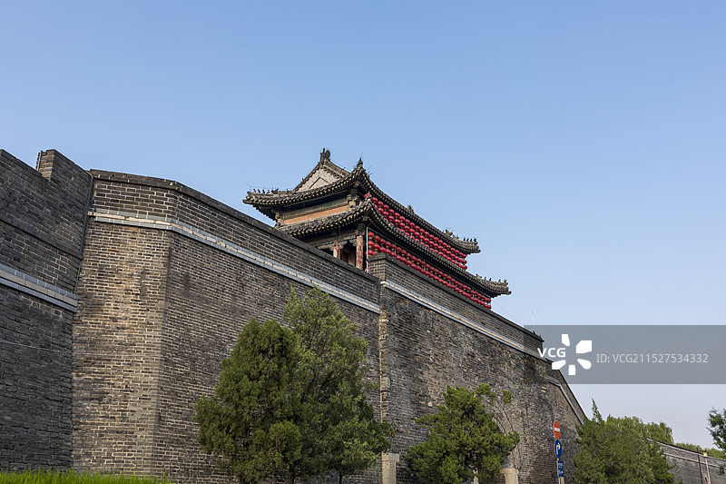 山东曲阜明故城城门图片素材