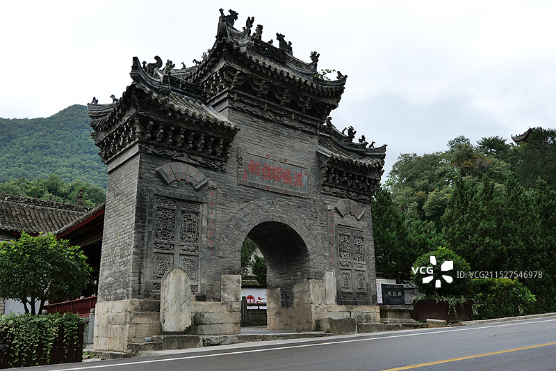 汉中张良庙紫柏山图片素材