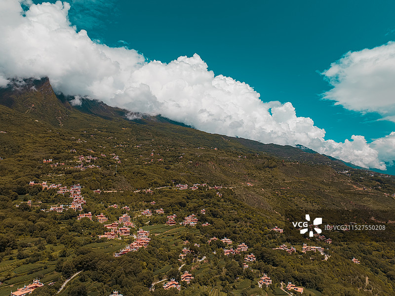 甲居藏寨图片素材