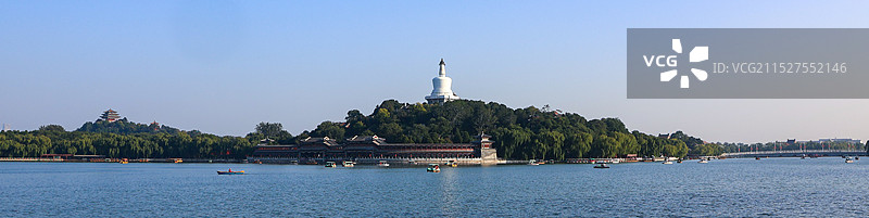 北海公园初秋风景图片素材