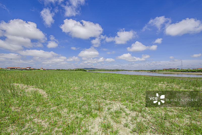 白河河畔·唐克镇图片素材