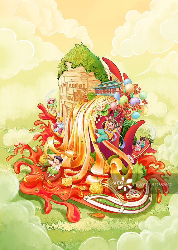 天水麻辣烫包装  美食包装 甘肃天水文旅海报图片素材