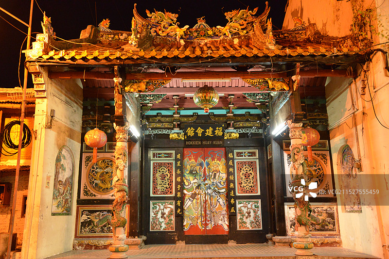 马来西亚马六甲，马六甲市正式被联合国教科文组织列入世界遗产名录图片素材