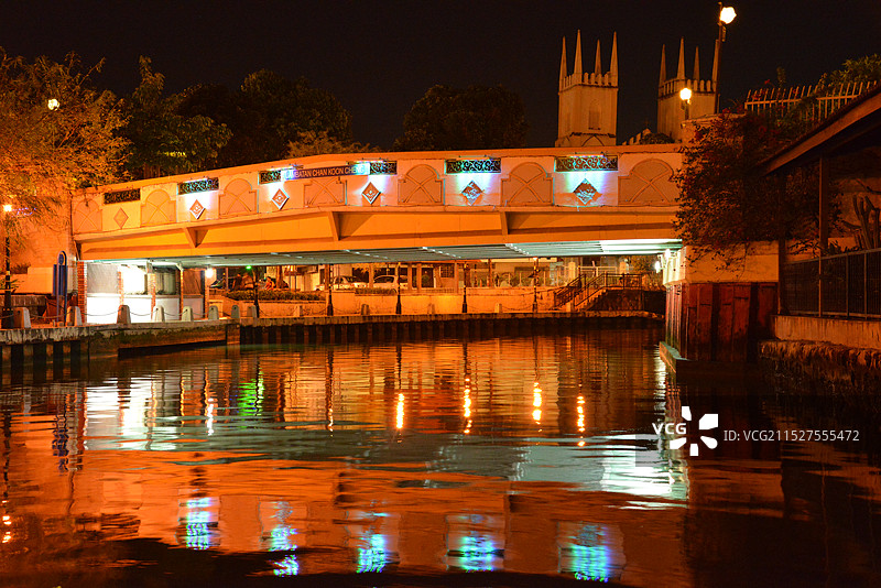 马来西亚马六甲，马六甲市正式被联合国教科文组织列入世界遗产名录图片素材