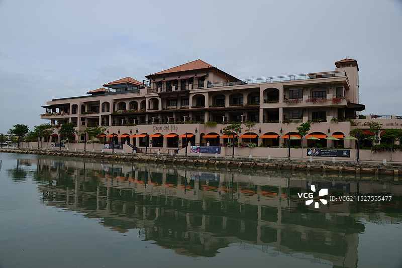 马来西亚马六甲，马六甲市正式被联合国教科文组织列入世界遗产名录图片素材