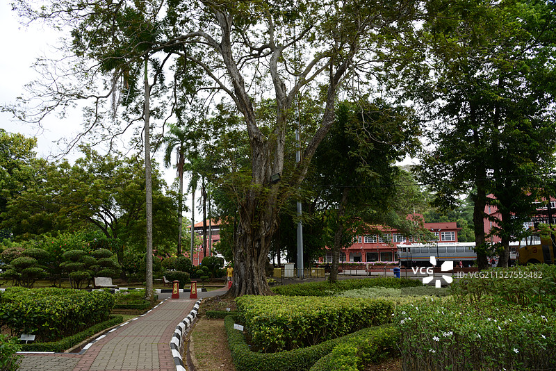 马来西亚马六甲，马六甲市正式被联合国教科文组织列入世界遗产名录图片素材