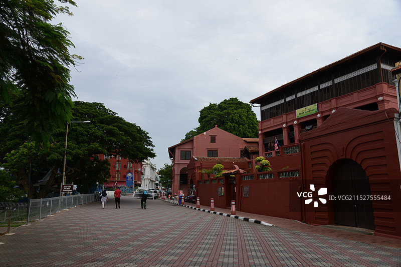 马来西亚马六甲，马六甲市正式被联合国教科文组织列入世界遗产名录图片素材