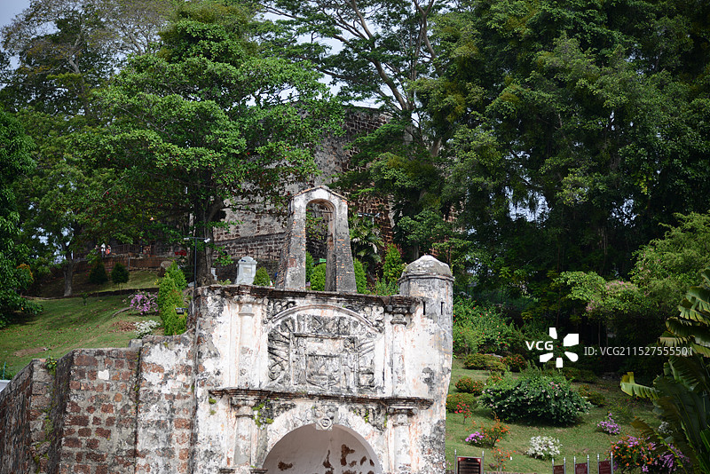 马来西亚马六甲，马六甲市正式被联合国教科文组织列入世界遗产名录图片素材