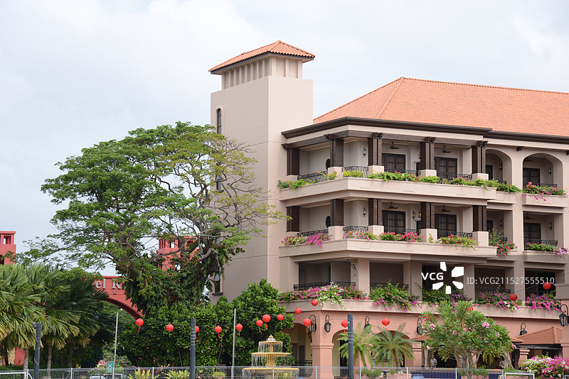 马来西亚马六甲，马六甲市正式被联合国教科文组织列入世界遗产名录图片素材