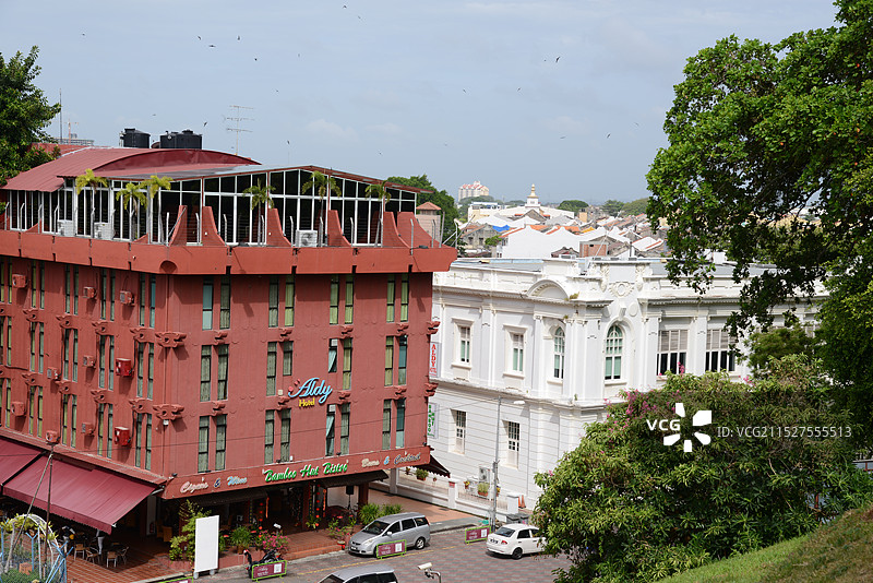 马来西亚马六甲，马六甲市正式被联合国教科文组织列入世界遗产名录图片素材