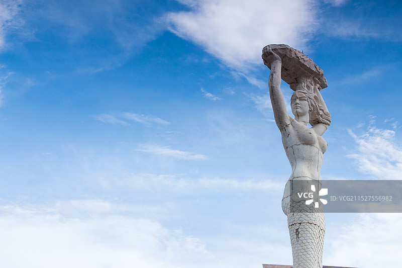 深圳蛇口海上世界 女娲雕像图片素材