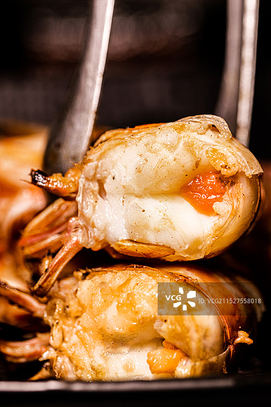 斑节虾 虾肉 虾膏 虾黄 海鲜图片素材