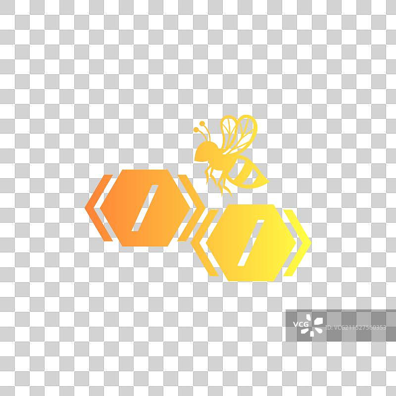 蜜蜂Logo设计图片素材