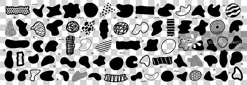 抽象液体有机形状图片素材