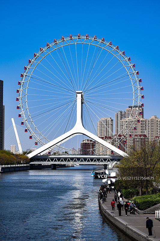 天津地标天津之眼图片素材