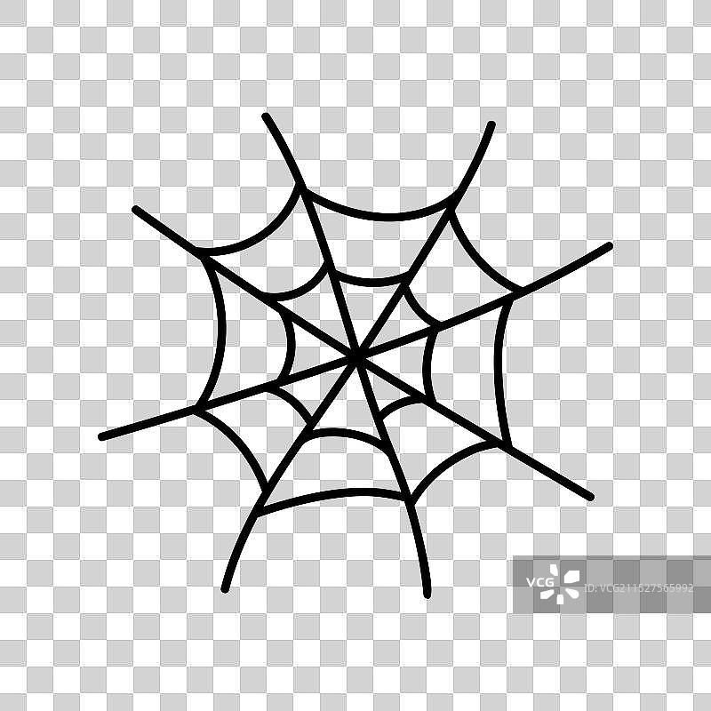 蜘蛛网简约设计元素图片素材