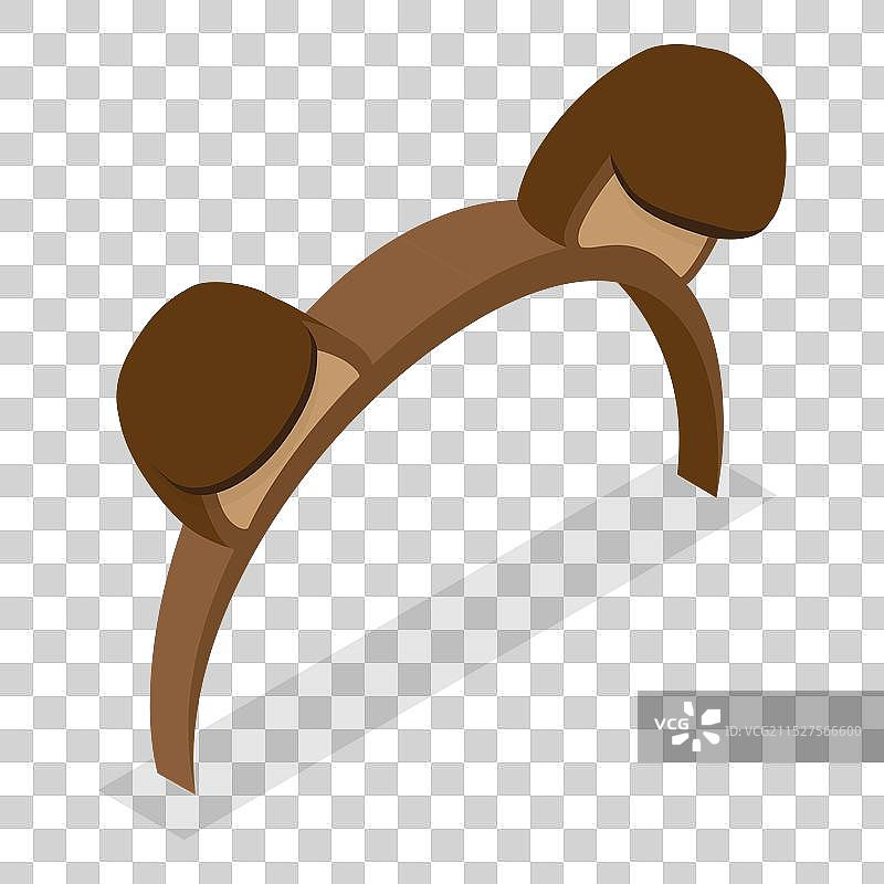 2.5D等距扁平化动物耳朵合集图片素材