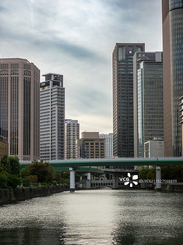 日本大阪城市建筑与滨海风光图片素材