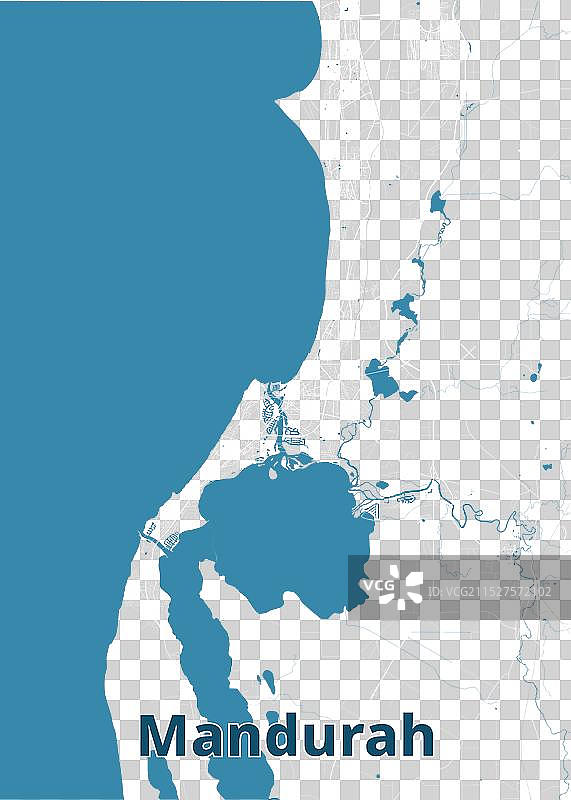 澳大利亚曼杜拉地图图片素材