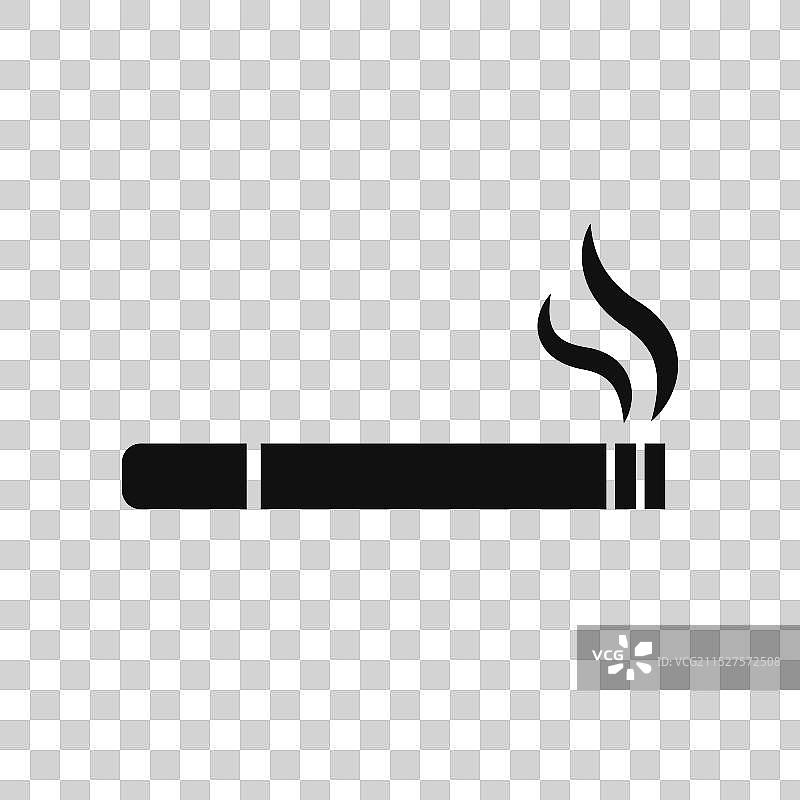 吸烟黑色图标图片素材