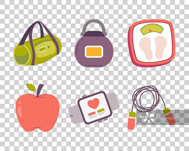 健康与健身概念元素图片素材