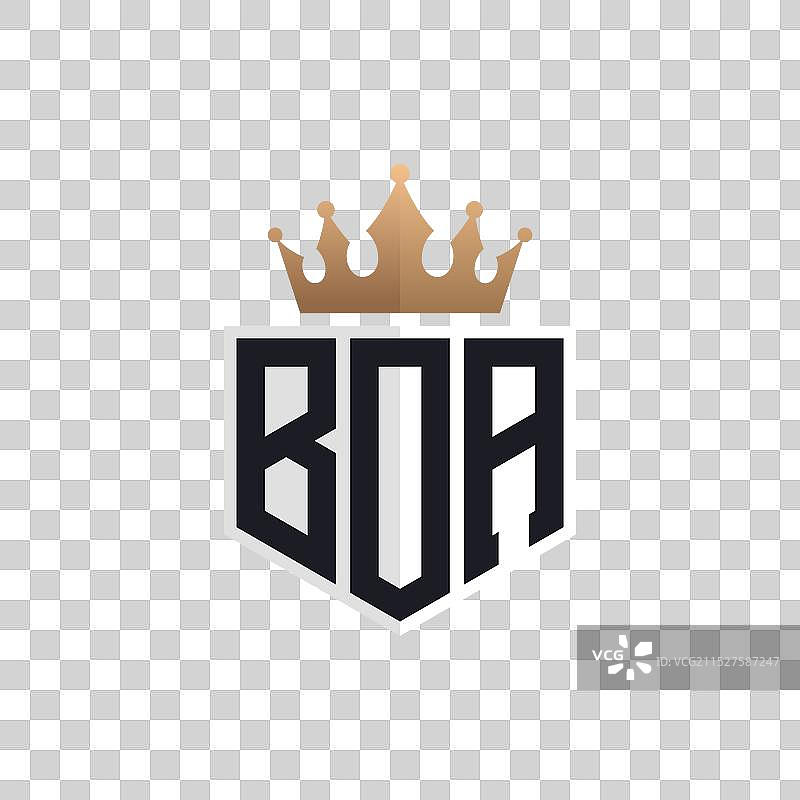 带皇冠的奢华蟒蛇标志优雅首字母蟒蛇图片素材