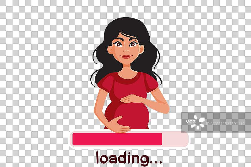 快乐的孕妇期待怀孕图片素材