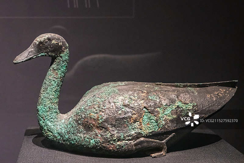 青铜鸿雁（秦）陕西历史博物馆藏 西安市临潼区秦始皇陵陪葬坑出土图片素材