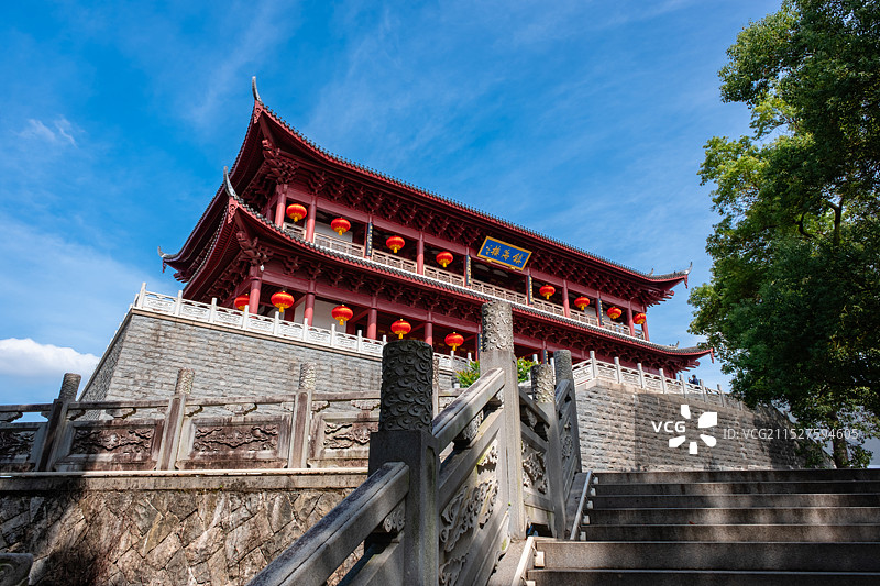 中国九大名楼之一福州镇海楼图片素材