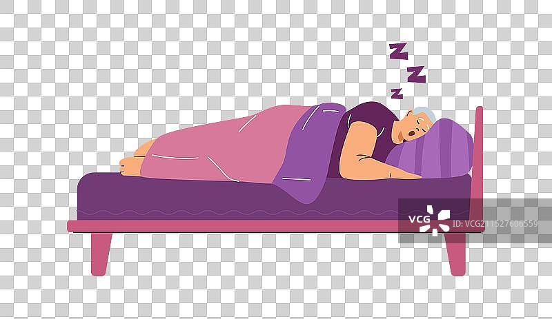 一个打鼾的男人图片素材