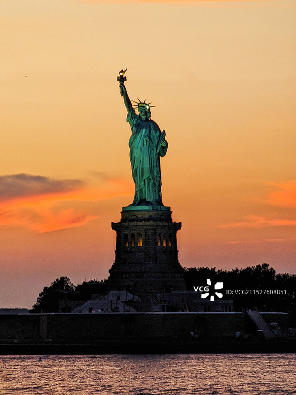 美国纽约自由女神像图片素材
