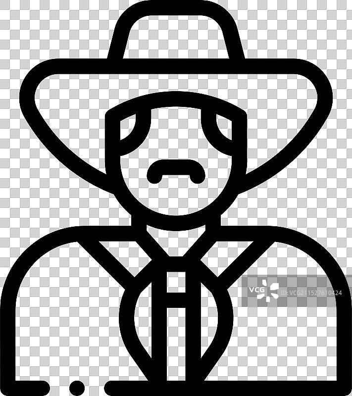 哥伦比亚线性图标设计图片素材