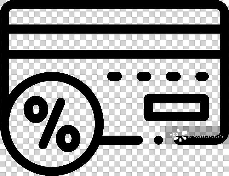 佣金图标线性设计图片素材