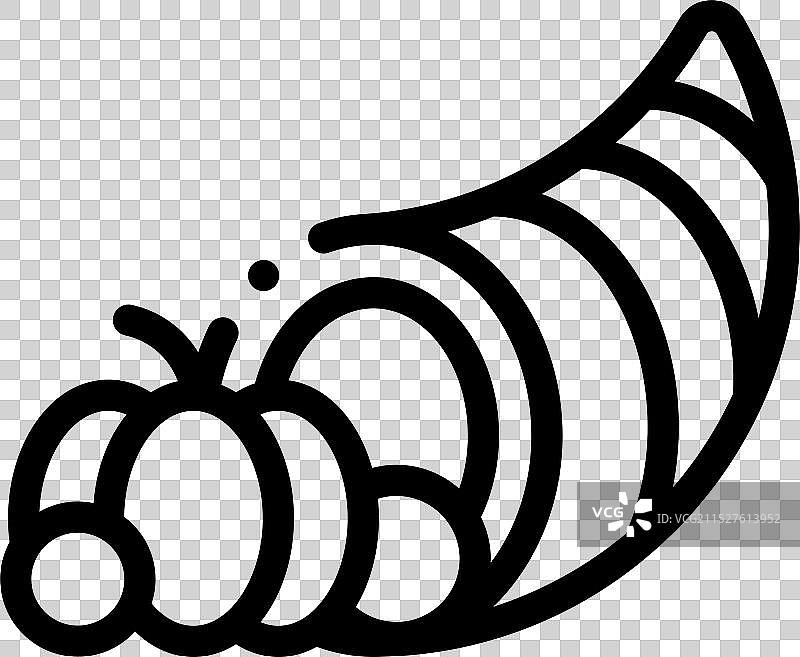 线性风格的聚宝盆图标设计图片素材