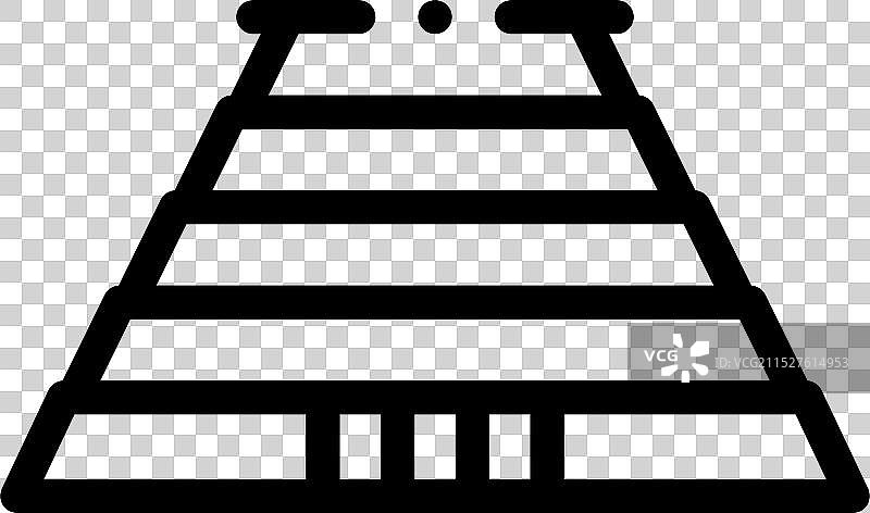 人类摇篮图标线性风格设计图片素材