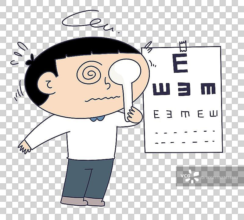 检查视力的孩子儿童图片素材