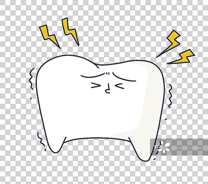 牙疼的牙齿图片素材