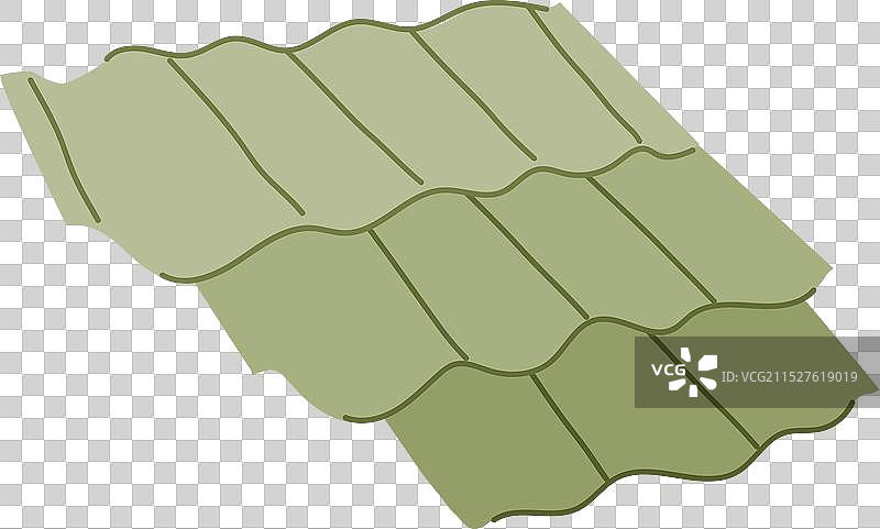 红色屋顶瓦片卡通图片素材