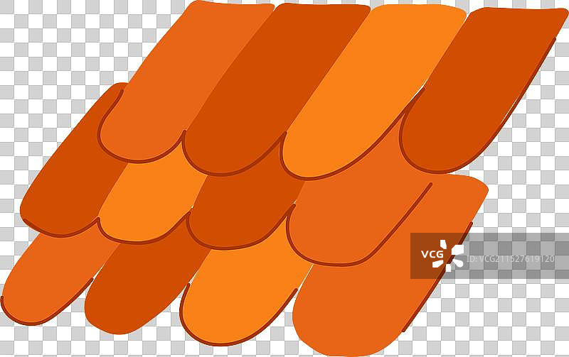 新屋顶瓦片卡通图片素材