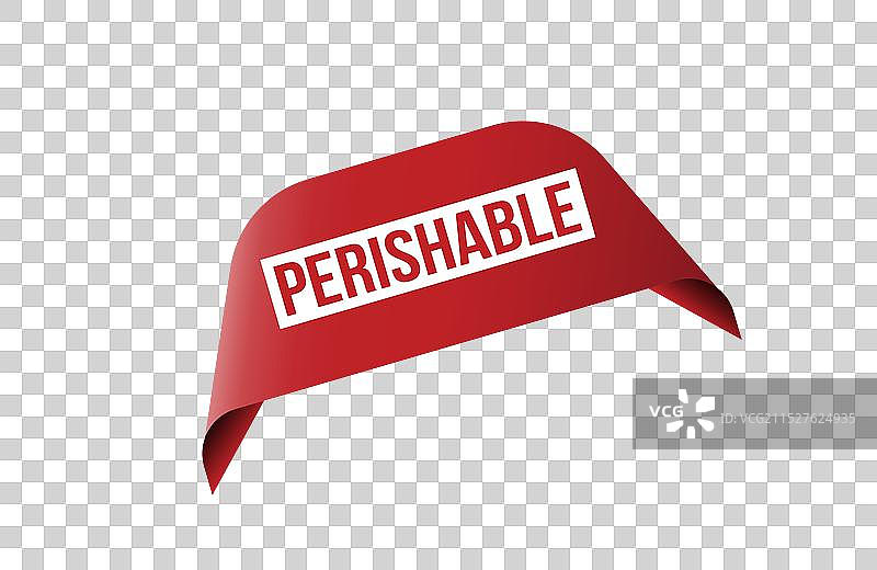 白色背景上的红色banner图片素材