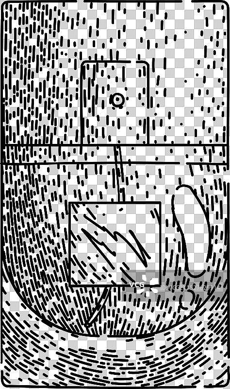 男士香水瓶手绘草图图片素材