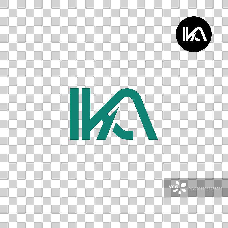 IKA字母标志设计图片素材