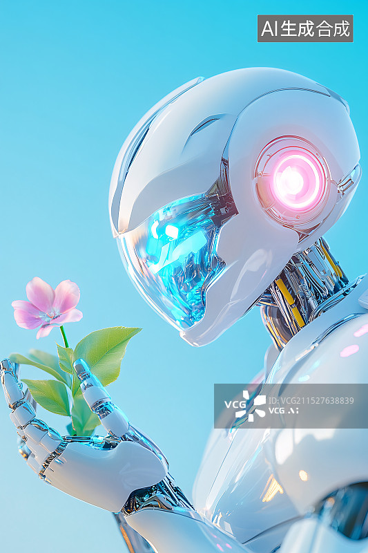 【AI数字艺术】未来人工智能机器人图片素材