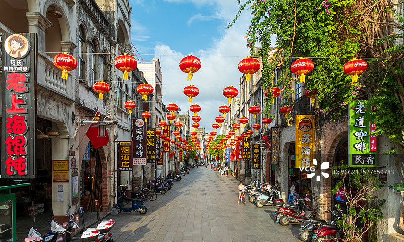 北海老街风光图片素材