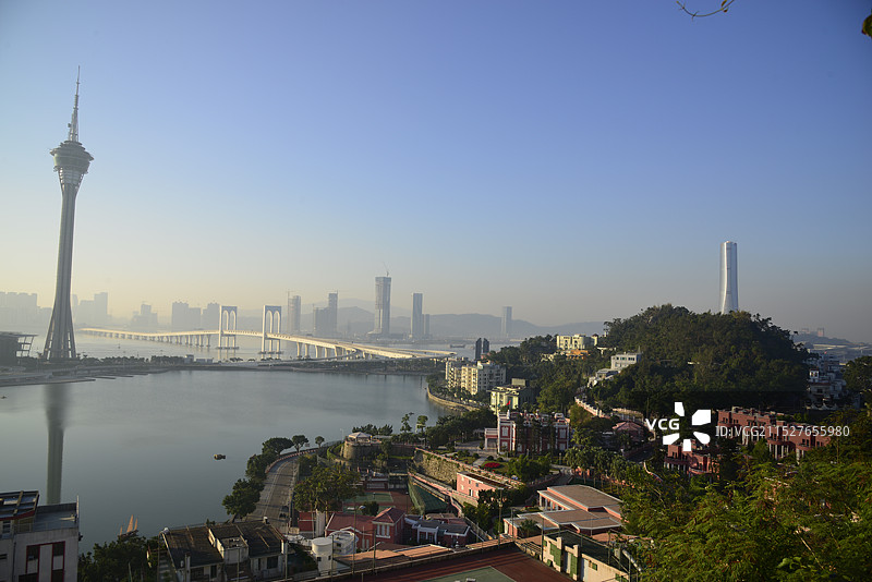 澳门，大三巴，东望洋，新葡京，玫瑰堂，圣诞节，赌场图片素材