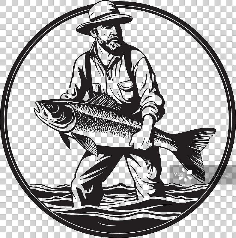 航海成就：钓大鱼标志图片素材