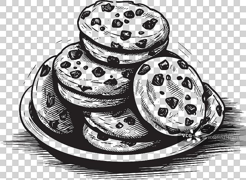 幸福饼干的幸福叮咬图标集图片素材