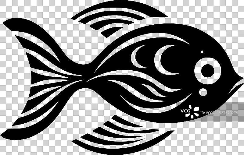 鱼 - 极简和简单的轮廓图片素材