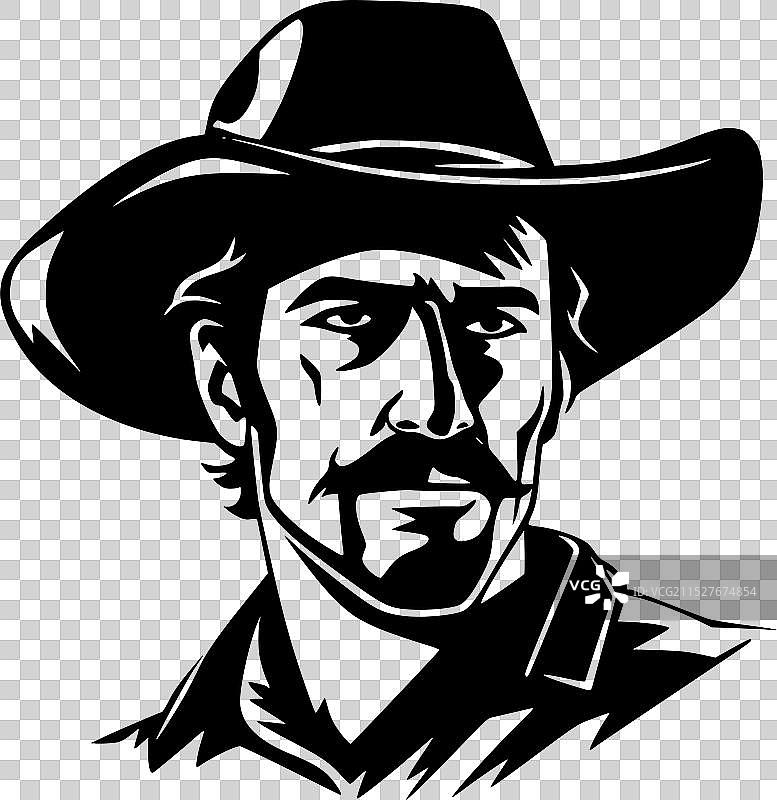 西方 - 极简主义和简单的轮廓图片素材